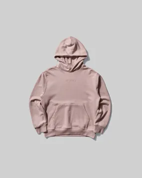 WORDMARK FLEECE PULLOVER HOODIE "PINK OXFORD"