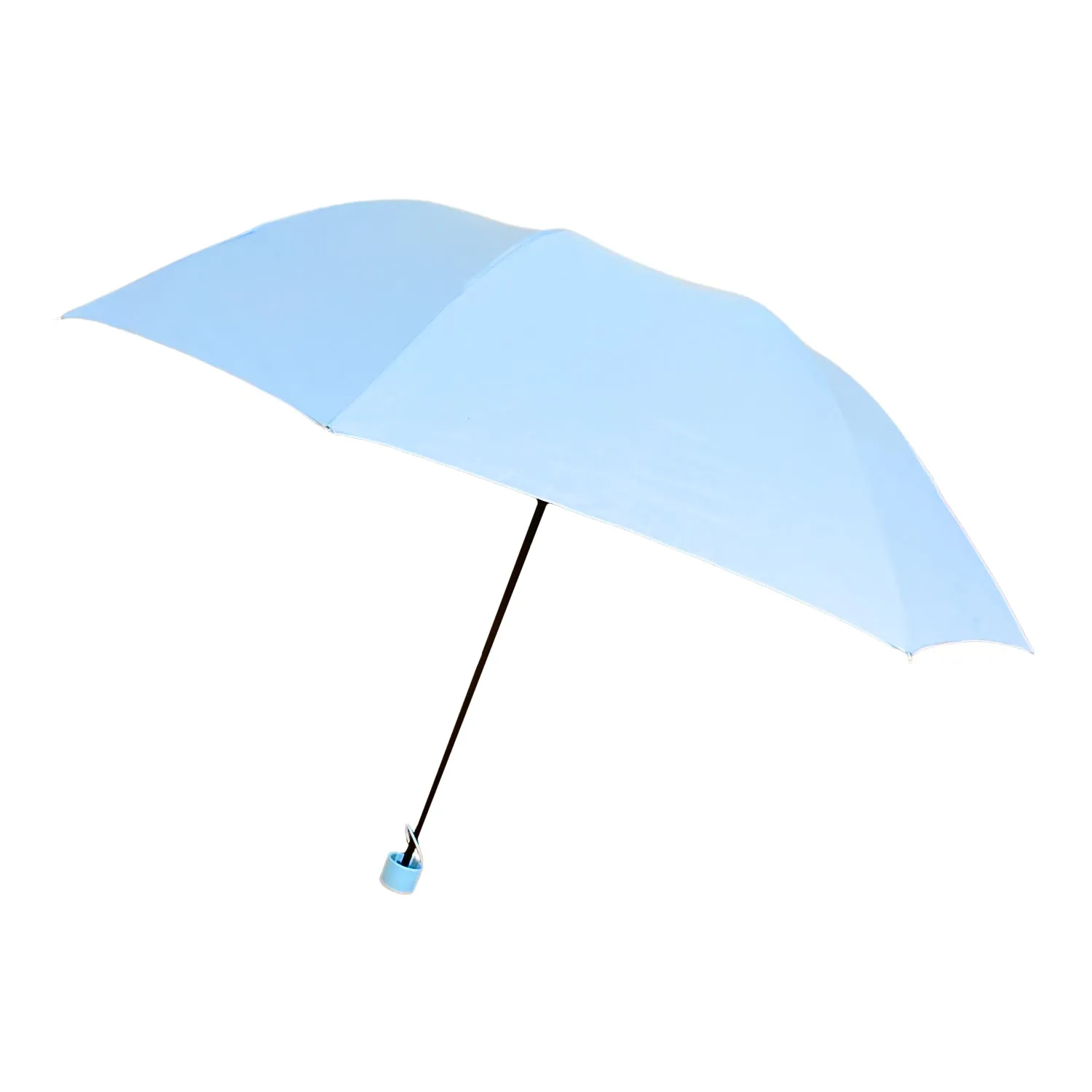 3-Fold Sun Protective Solid Foldable Umbrella (1 Pc)