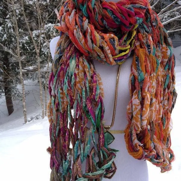 30 Minute Arm Knit Scarf Pattern