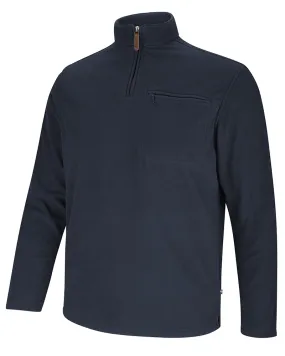 30% OFF HOGGS OF FIFE Islander 1/4 Zip Micro-Fleece Shirt - Men's - Navy - Size: Large & XL