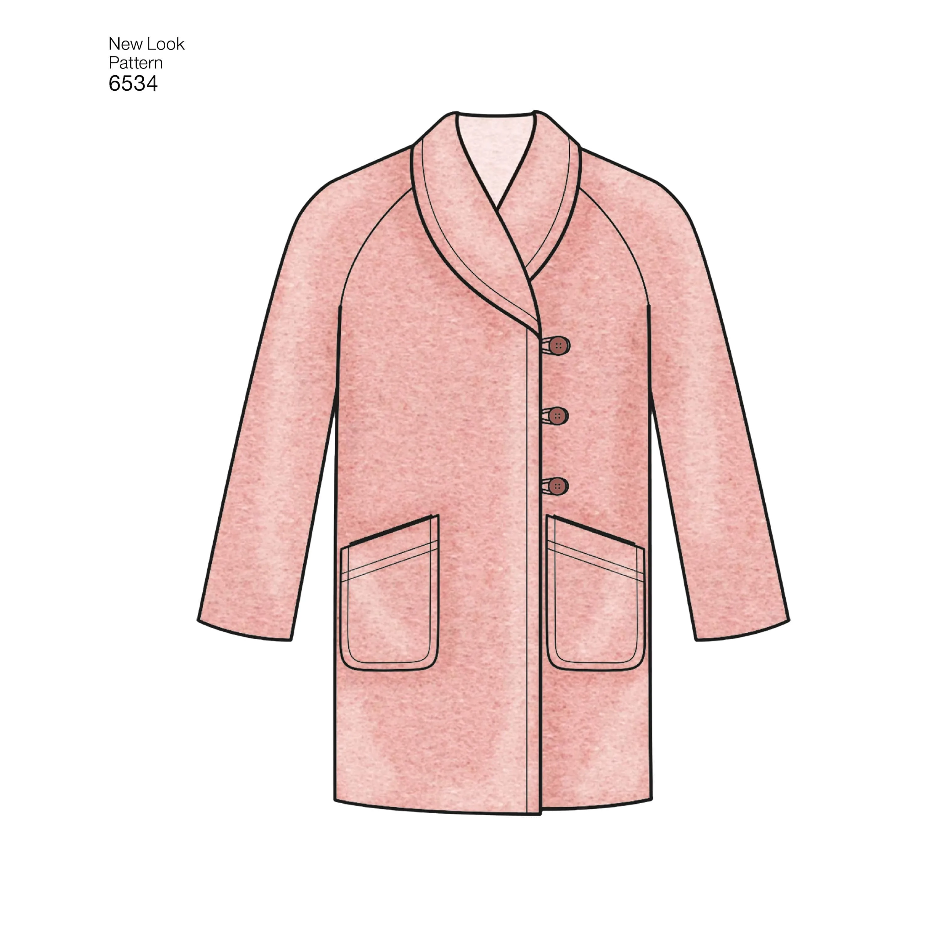 6534 New Look Pattern 6534 Women's Coats