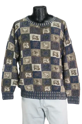 90s Norm Thompson Hand Knitted Sweater    M