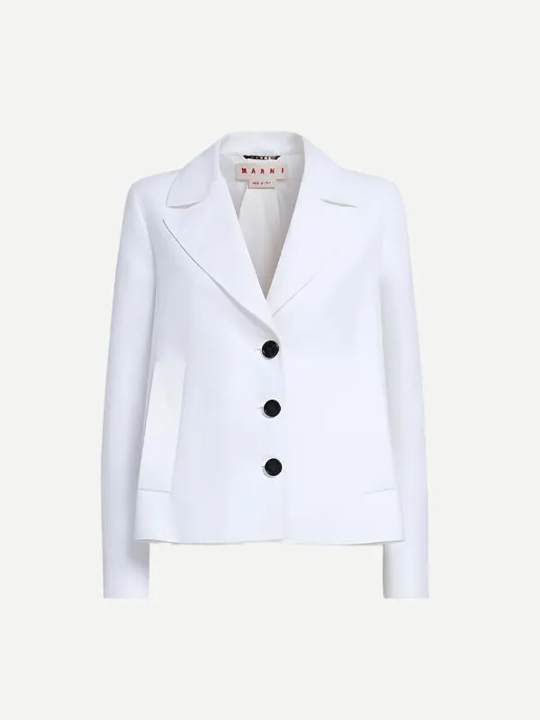 A-Line Cady Jacket in White