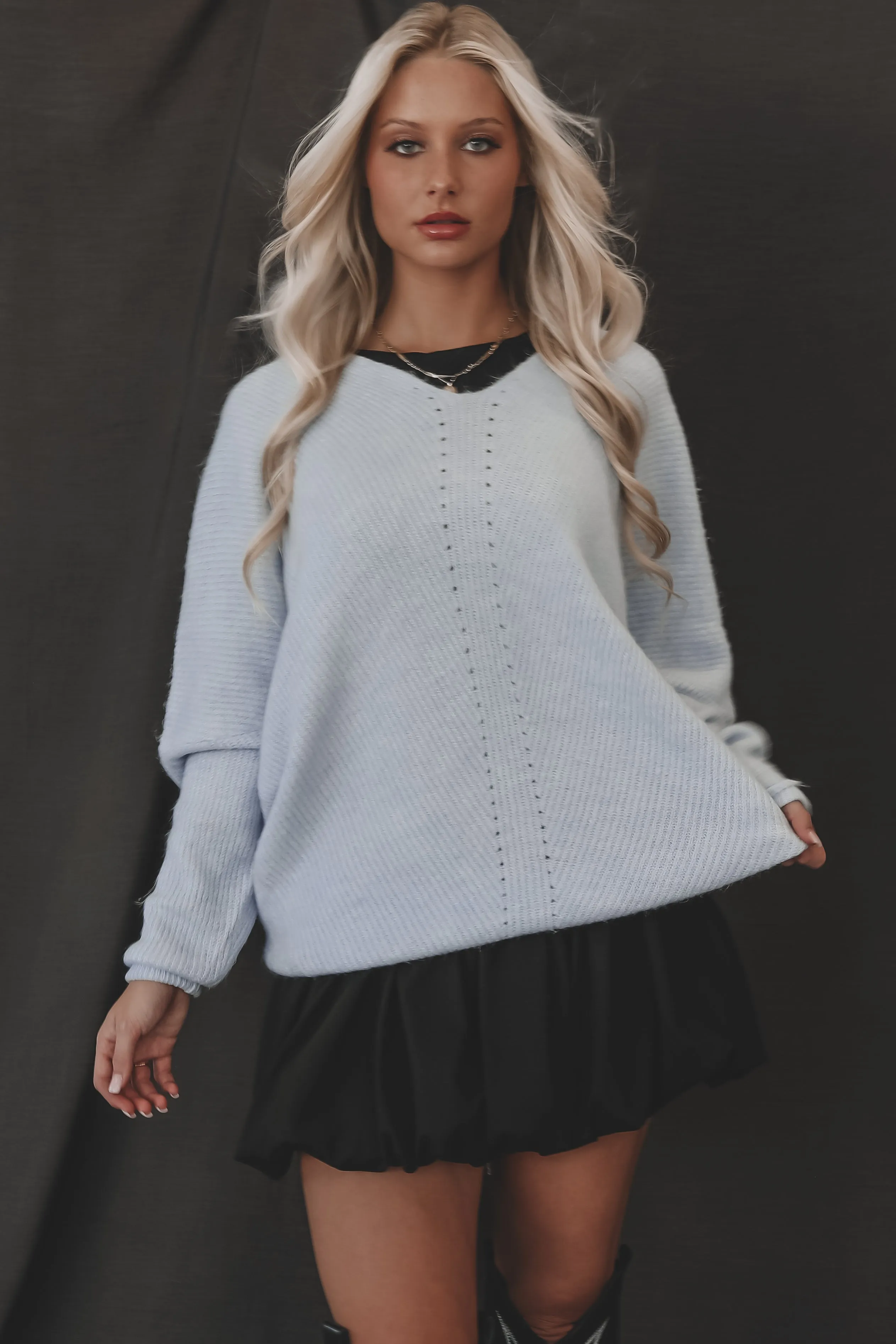 A Weekend In The Mountains Oversized Stockholm Sweater Top