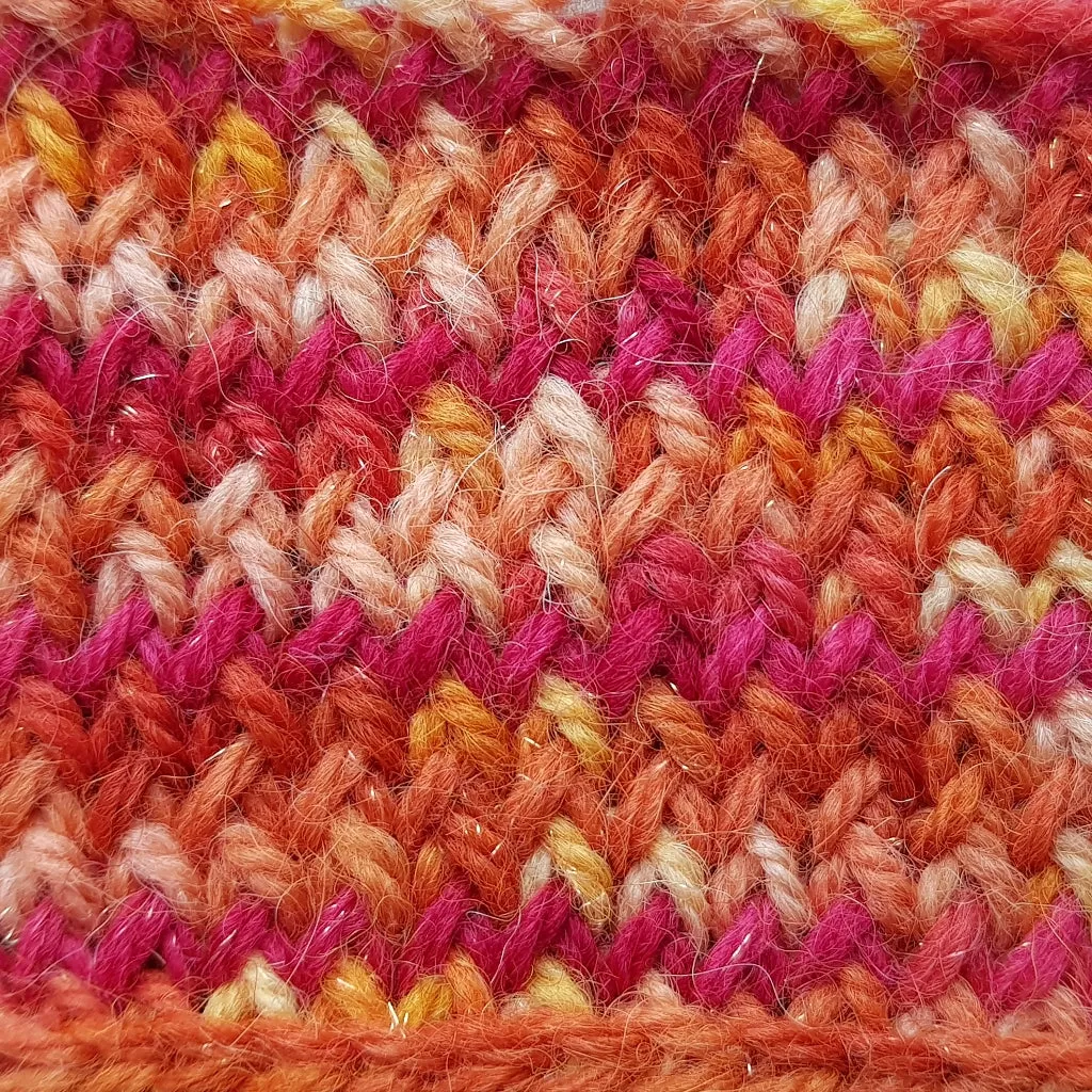 About The Color - Autumn Breeze, Orange & Red Hand Dyed Yarn, Worsted