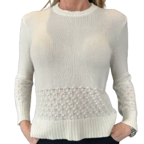 Alashan Cashmere Rosebud Sweater - White