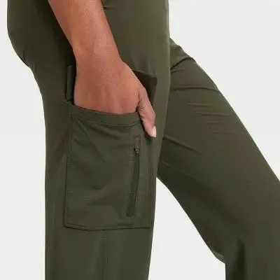 All in Motion Women's Stretch Woven Tapered Cargo Pants