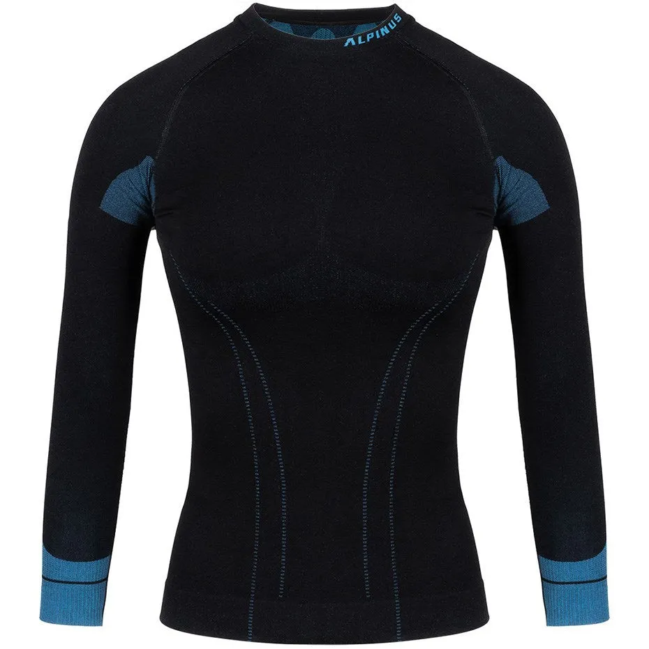 Alpinus Tactical Base Layer Women's Thermoactive Sweatshirt Black-Blue Gt43210 M