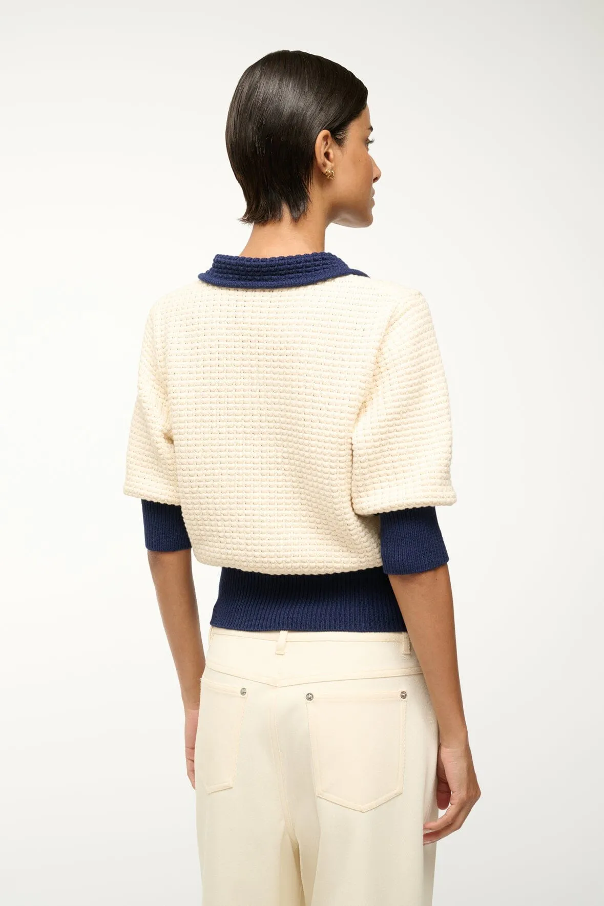 ALTEA SWEATER | IVORY NAVY