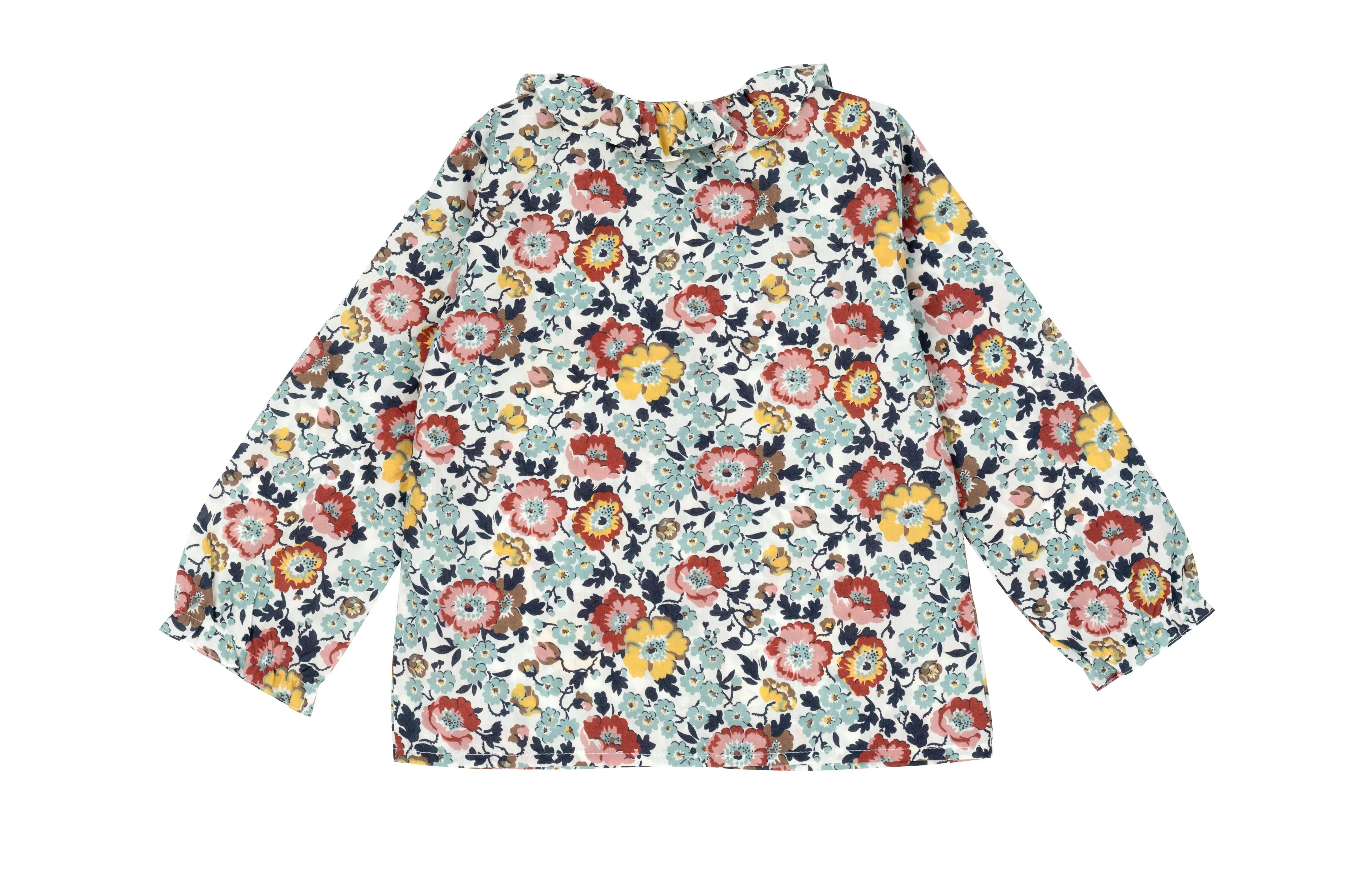 Amina Shirt - Liberty Red and Blue