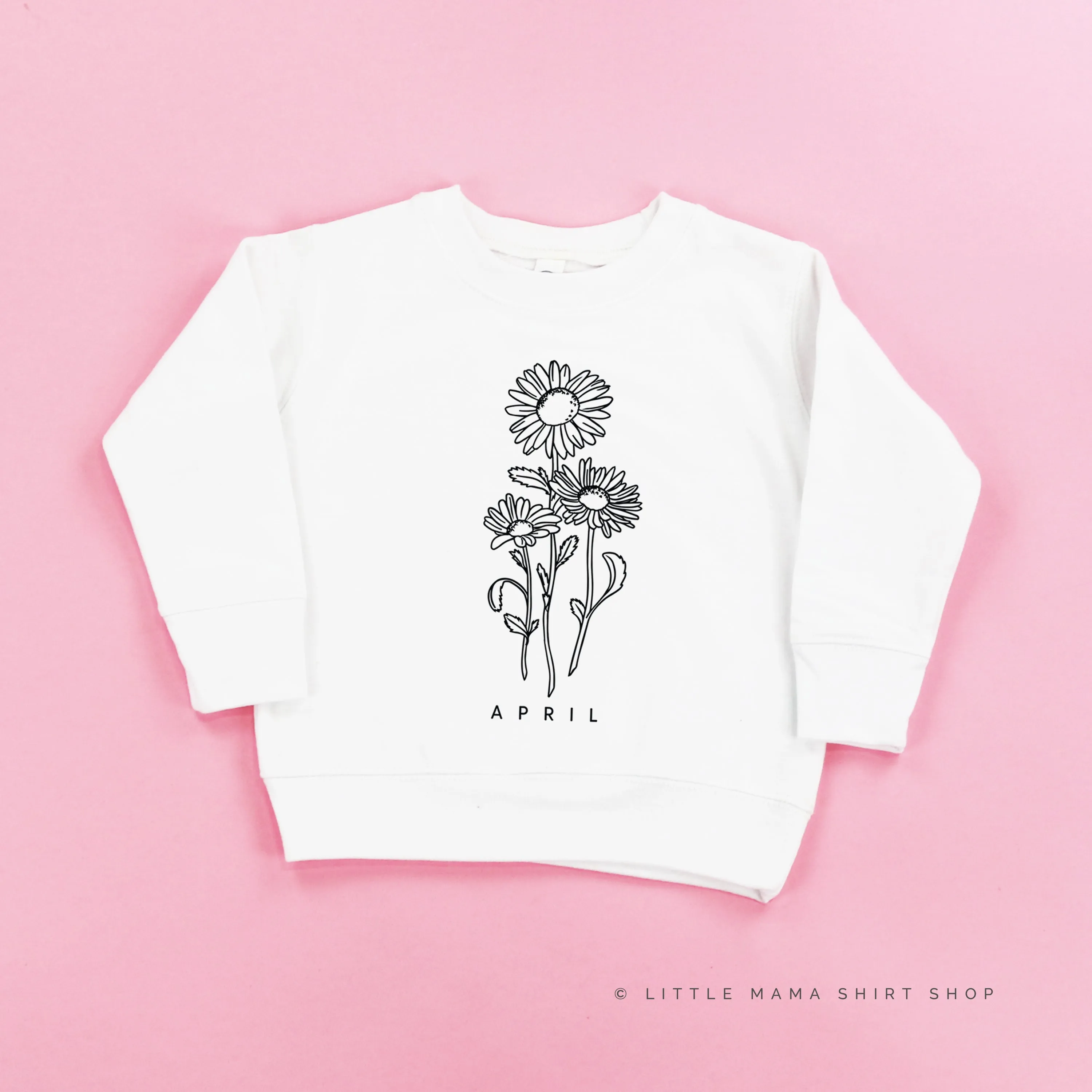 APRIL BIRTH FLOWER - Daisy - Child Sweater