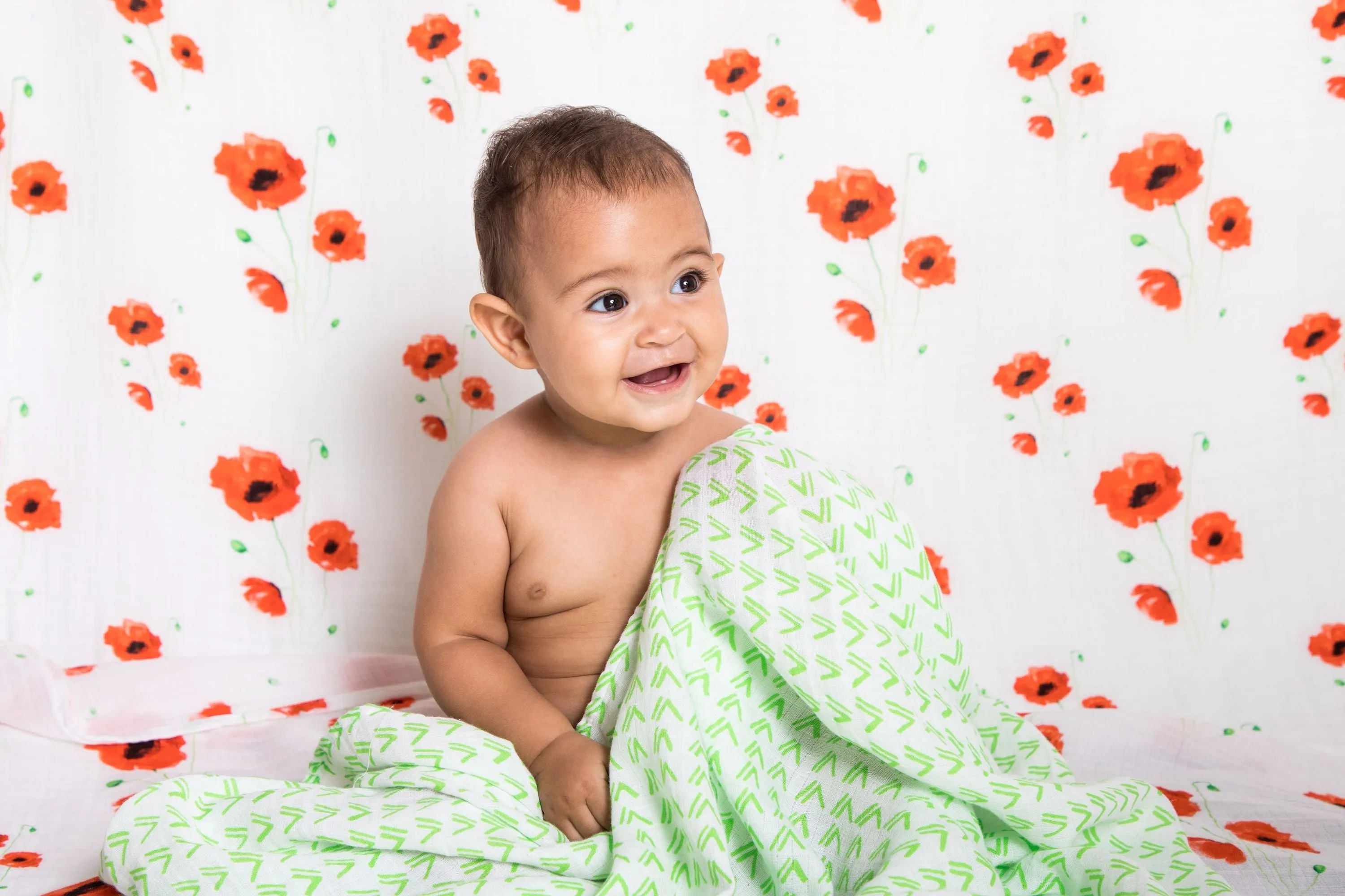 Baby Blanket - Organic Snug Blanket - Poppy