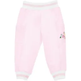 Baby Girls Pink Bear Joggers