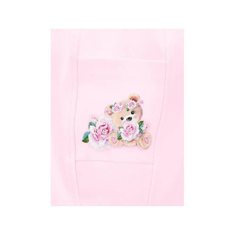 Baby Girls Pink Bear Joggers