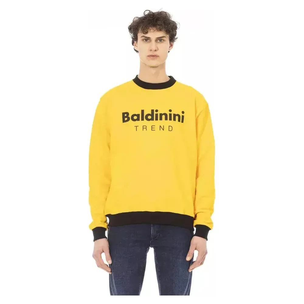 Baldinini Trend Yellow Cotton Men Sweater