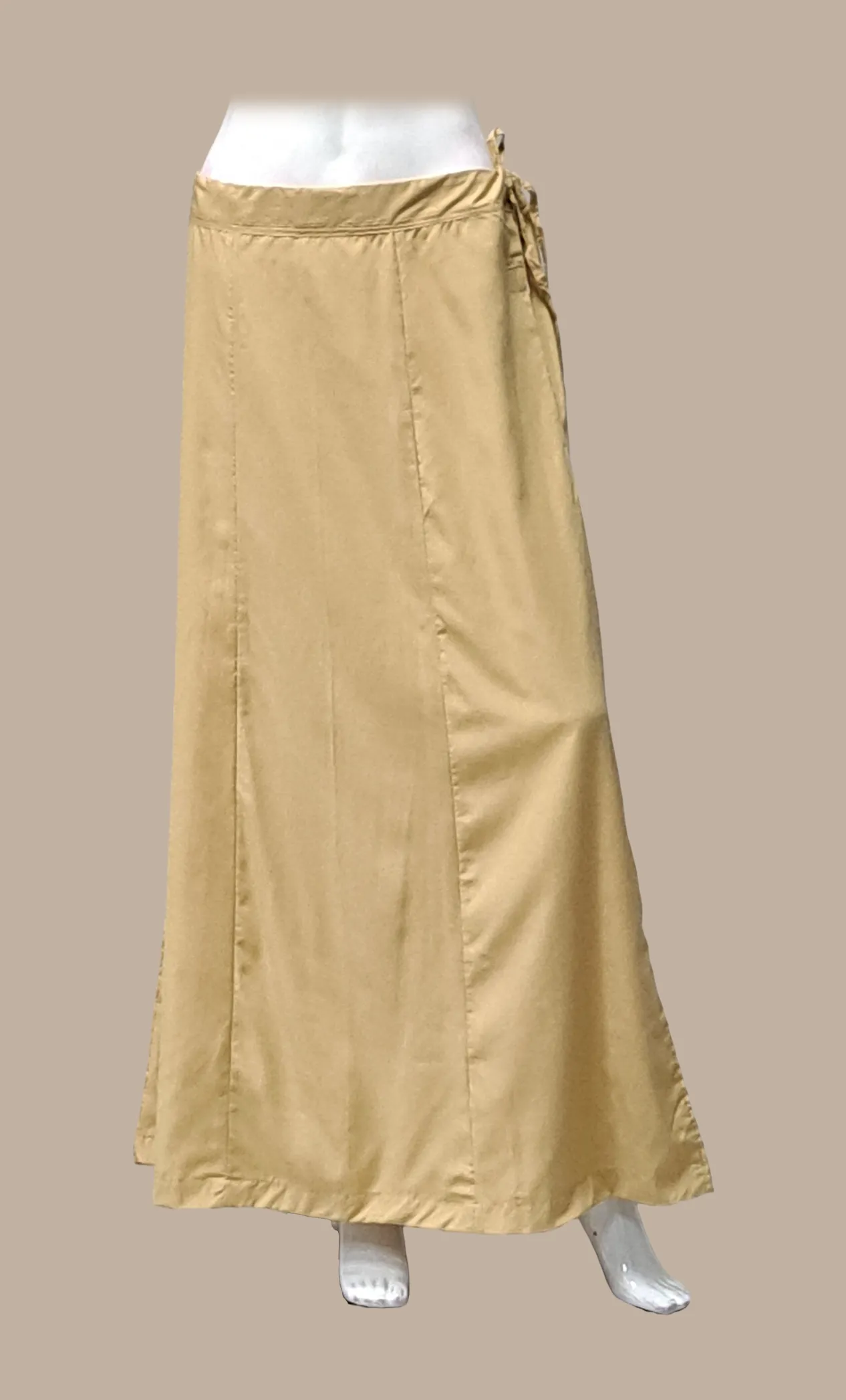 Beige Cotton Under Skirt