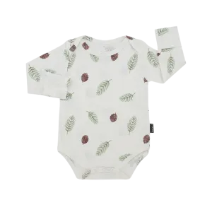 BELAN J Long Sleeves Onesie - Pine Cones