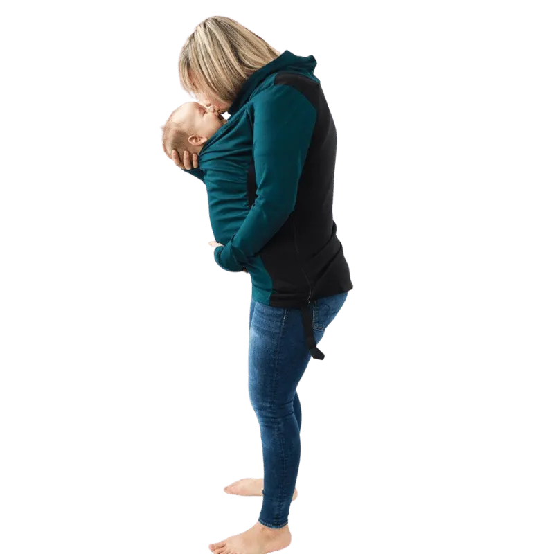 Belly Bedaine Kiroo Babywearing Sweater Teal and Black