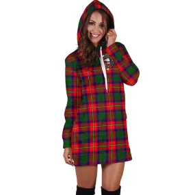 Belshes Tartan Hoodie Dress with Family Crest