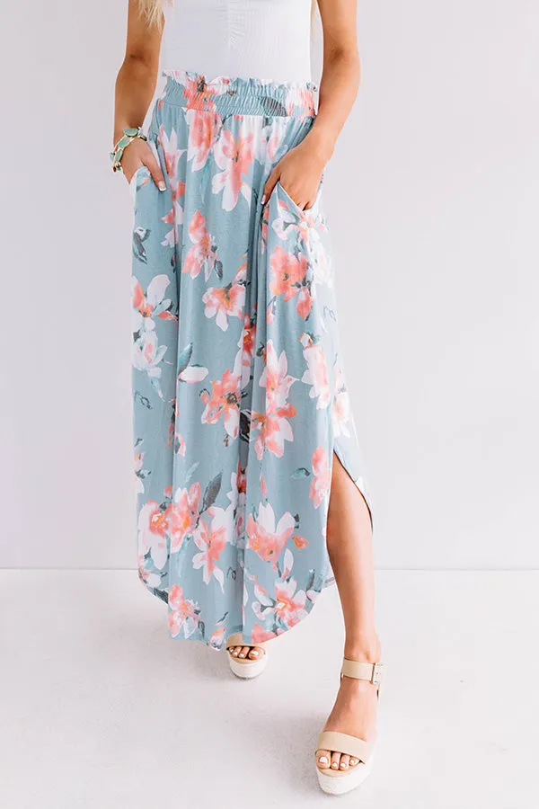 Better In Blooms Skirt In Sky Blue