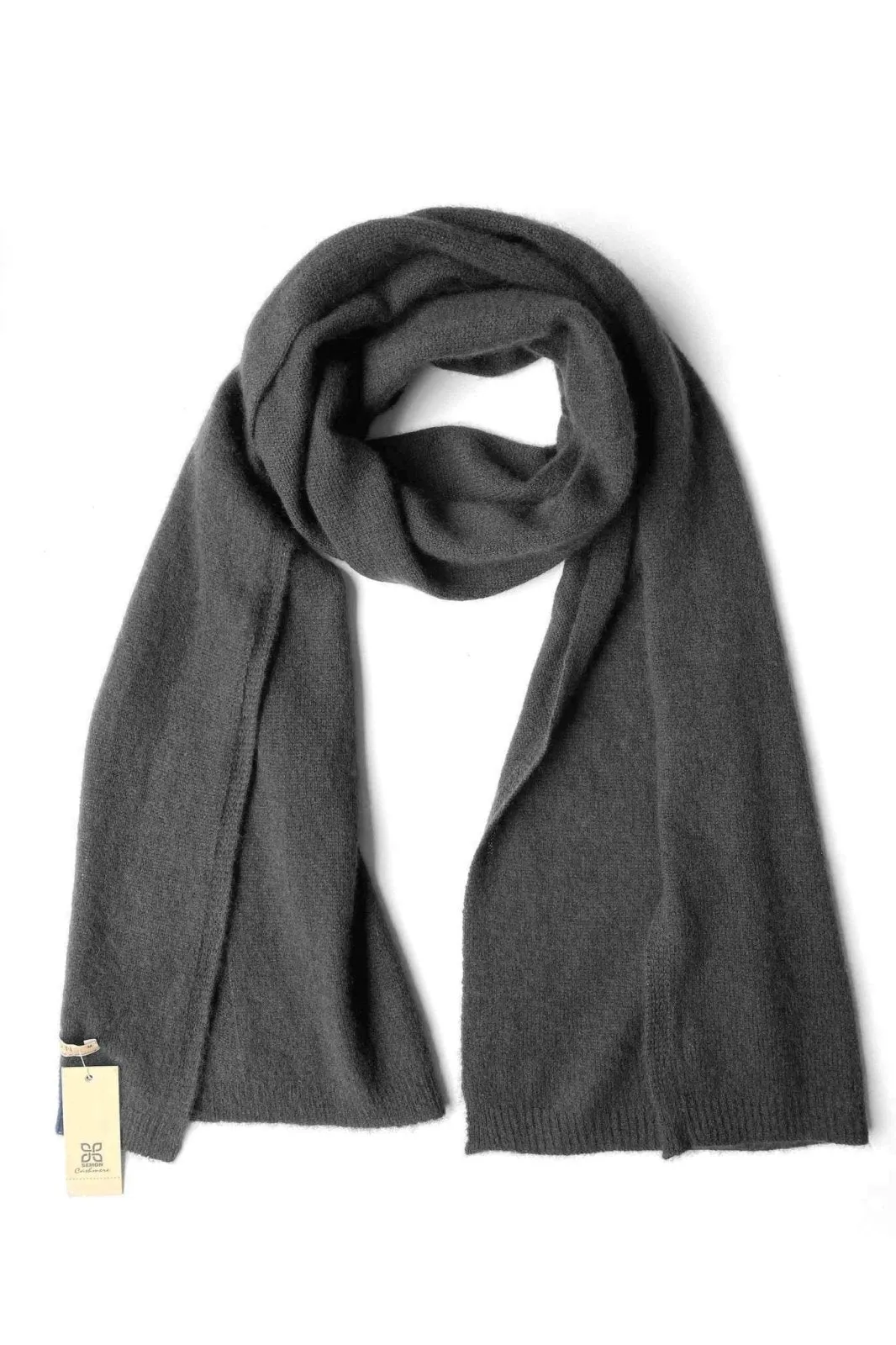 Black cashmere scarf