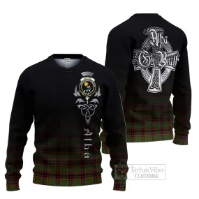 Buchan Tartan Ugly Sweater Featuring Alba Gu Brath Family Crest Celtic Inspired