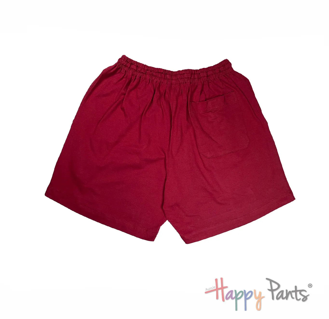 Burgundy Red Plain Classic Shorts