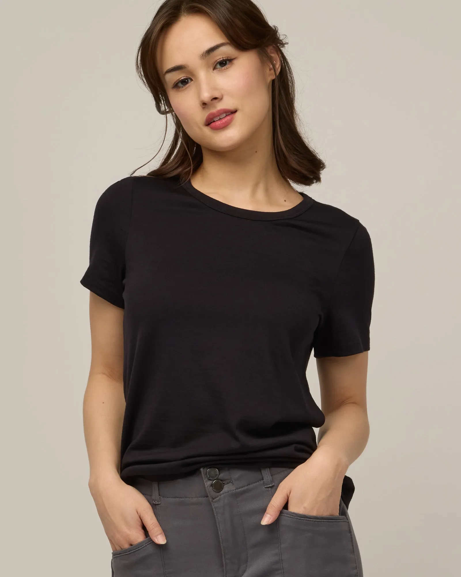 Cara 100% Wool Fitted Tee