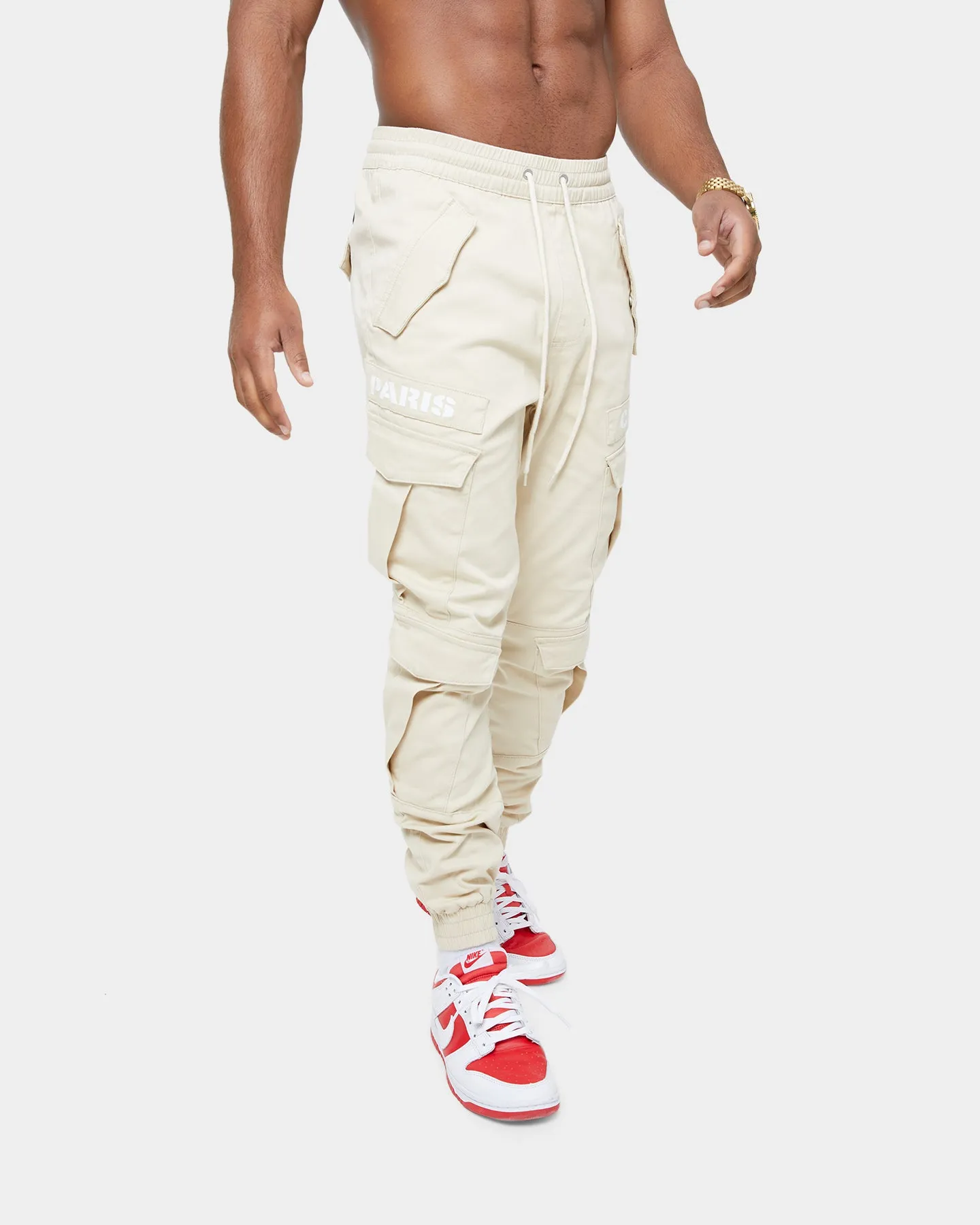 Carré Double Transition Cargo Joggers Light Stone