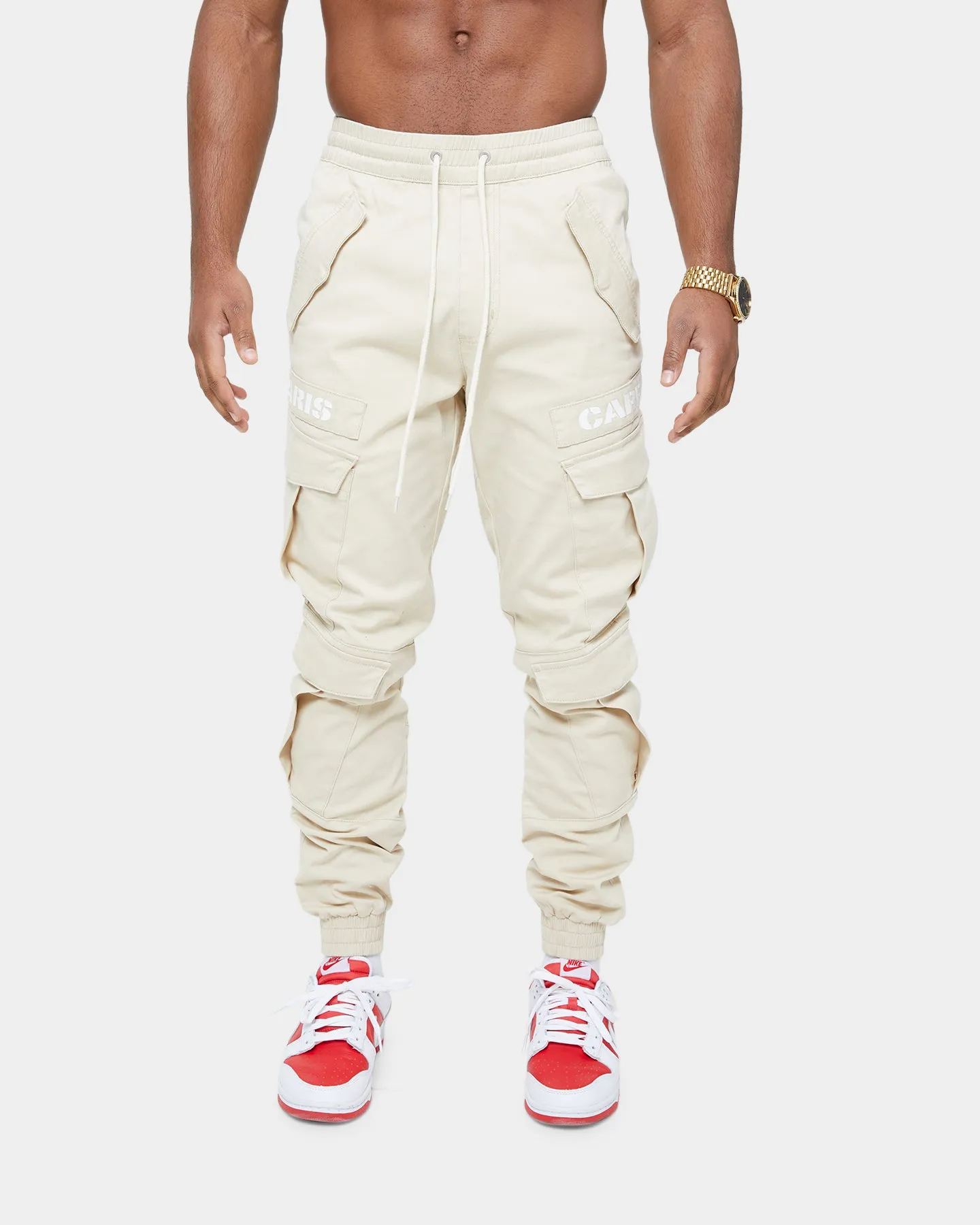 Carré Double Transition Cargo Joggers Light Stone