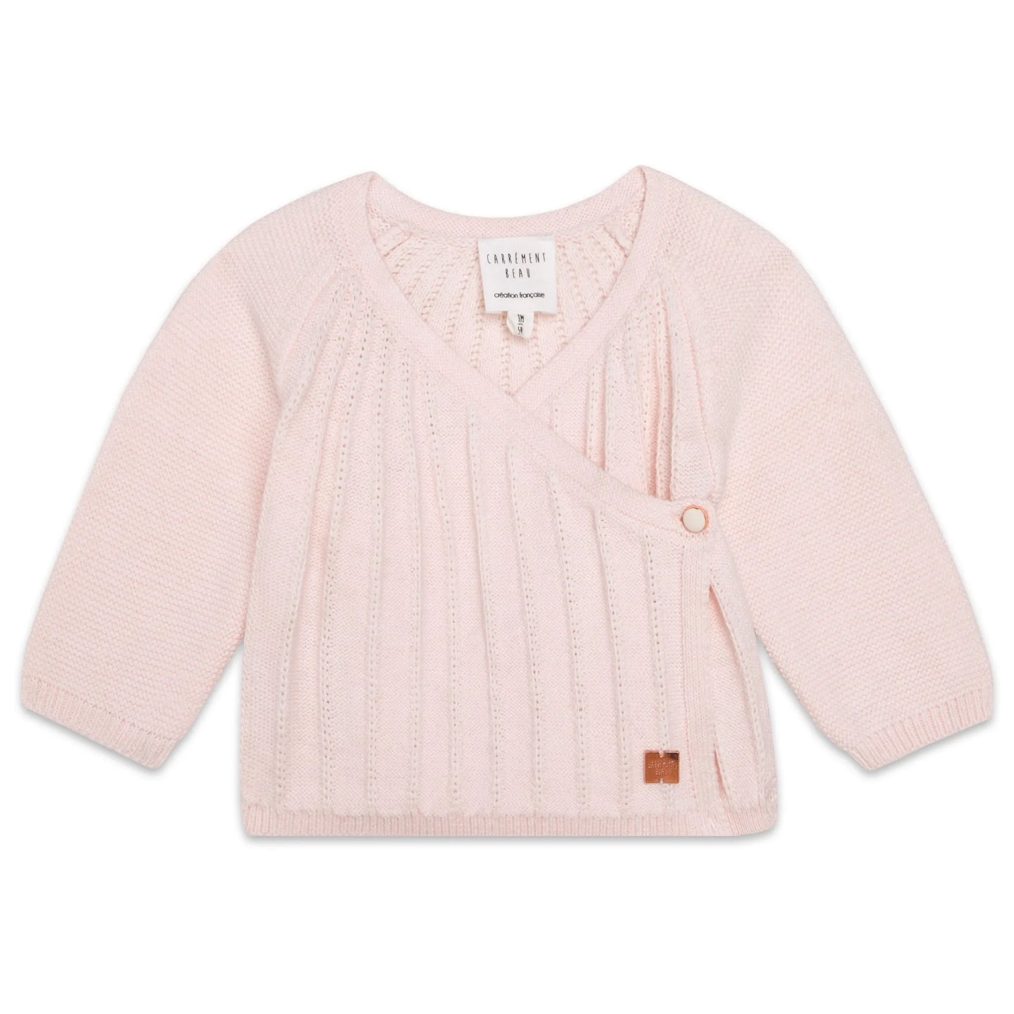 Carrement Beau Pink Knit Top and Trouser Set