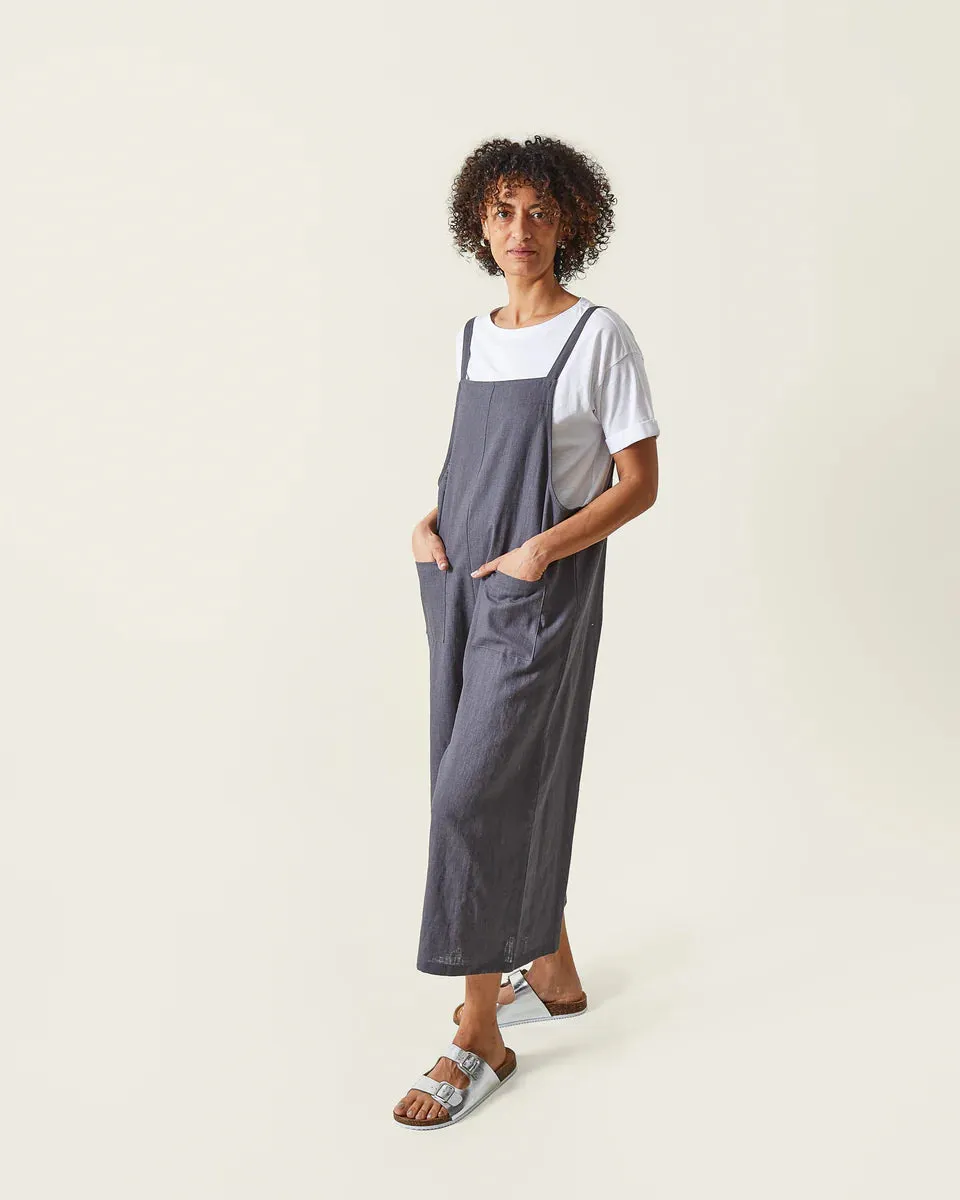 CHALK GRACE JUMPSUIT | CHARCOAL GREY