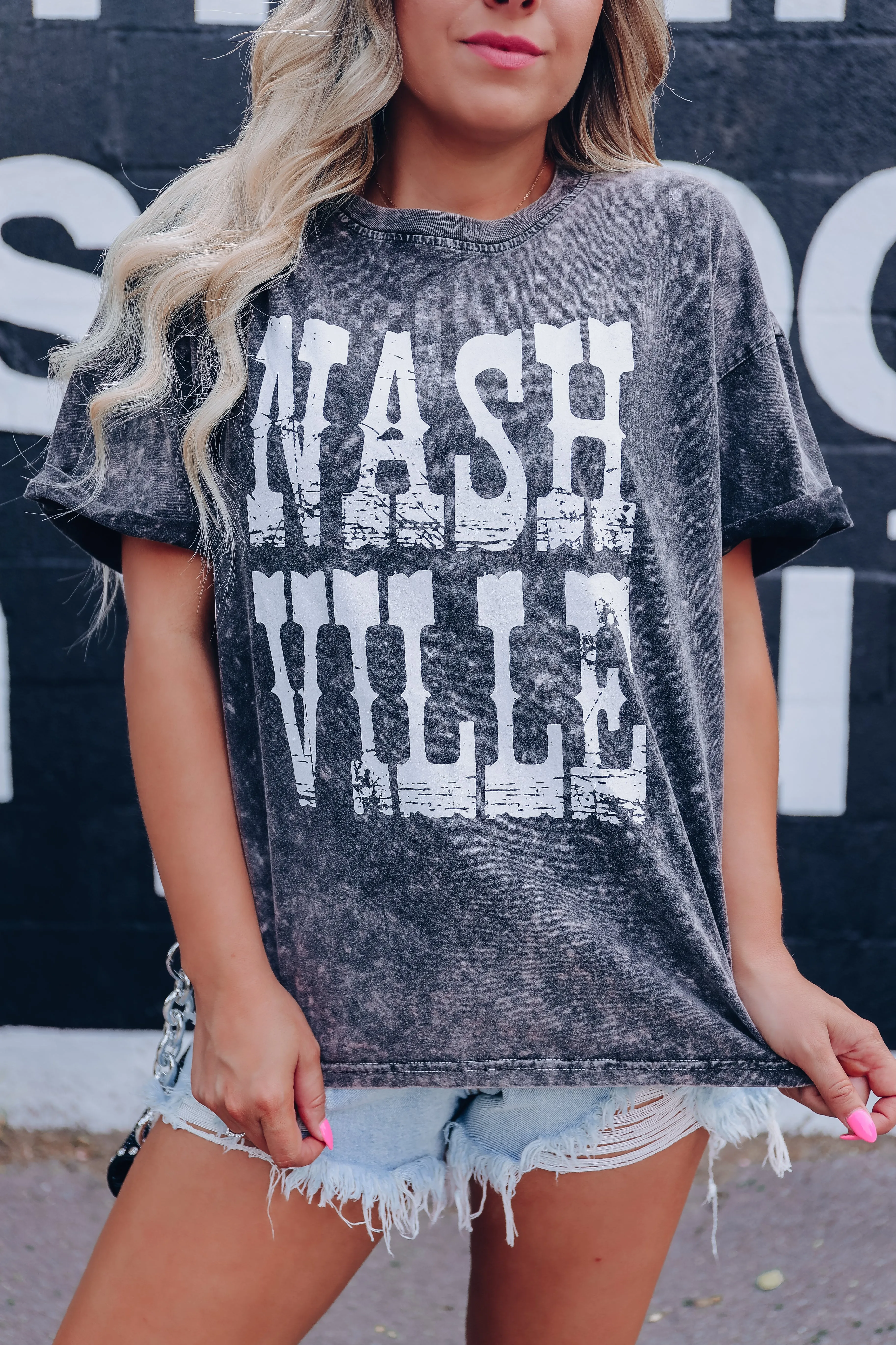 Classic Nashville Graphic Tee - Black