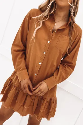 Colton Mini Dress Rust