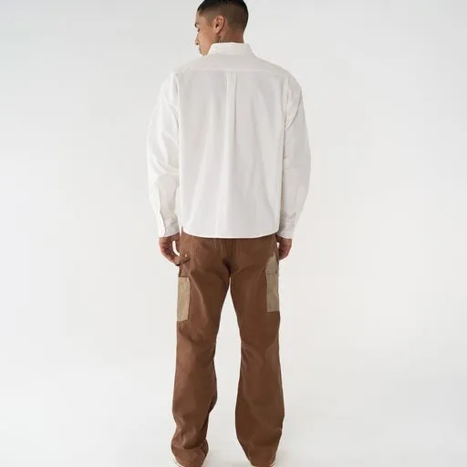 Contrast Double Knee Painter Pants (Camel)