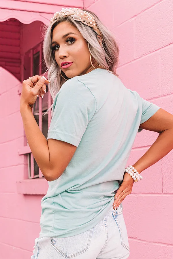 Cool Mom Shift Tee in Mint