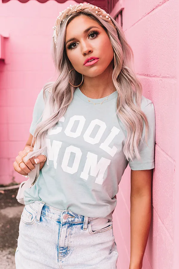 Cool Mom Shift Tee in Mint