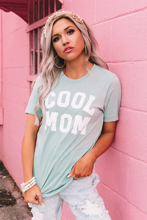 Cool Mom Shift Tee in Mint