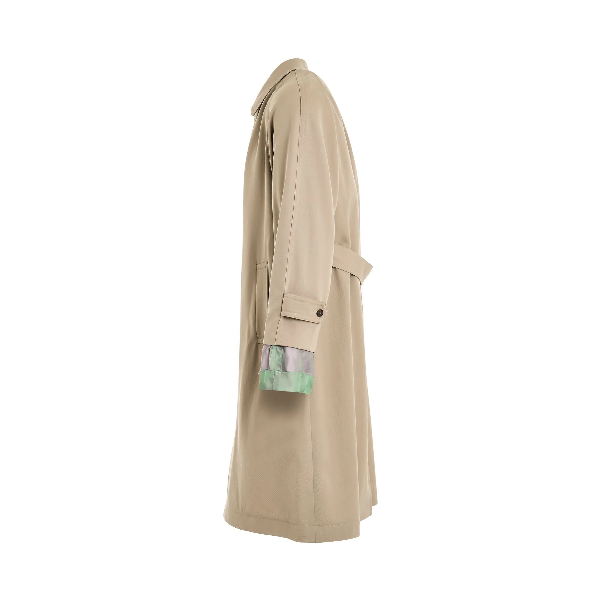 Cotton Trench Coat in Stone