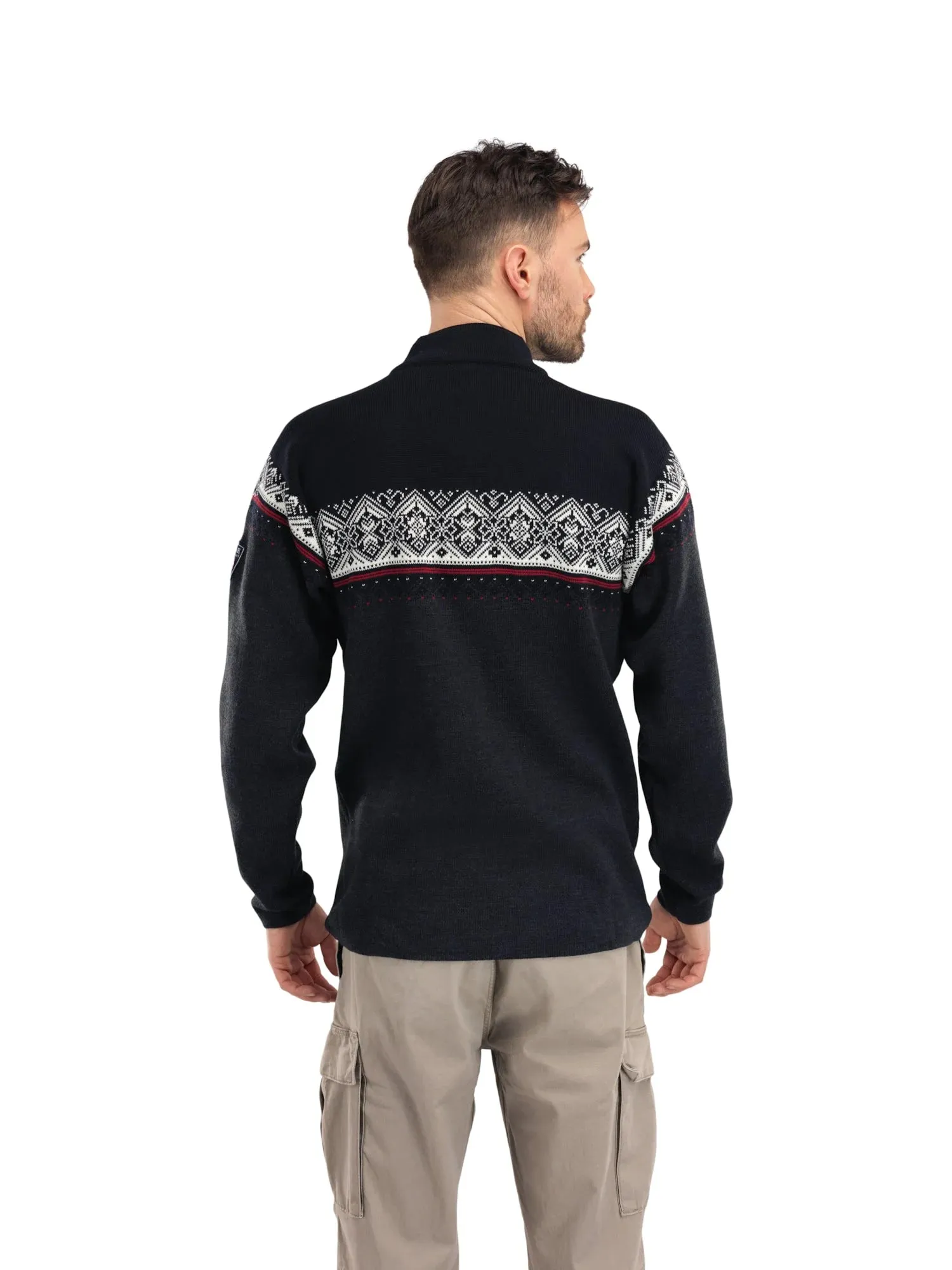 Dale of Norway | Moritz Sweater | Men's | Dark Charcoal/Raspberry/Black