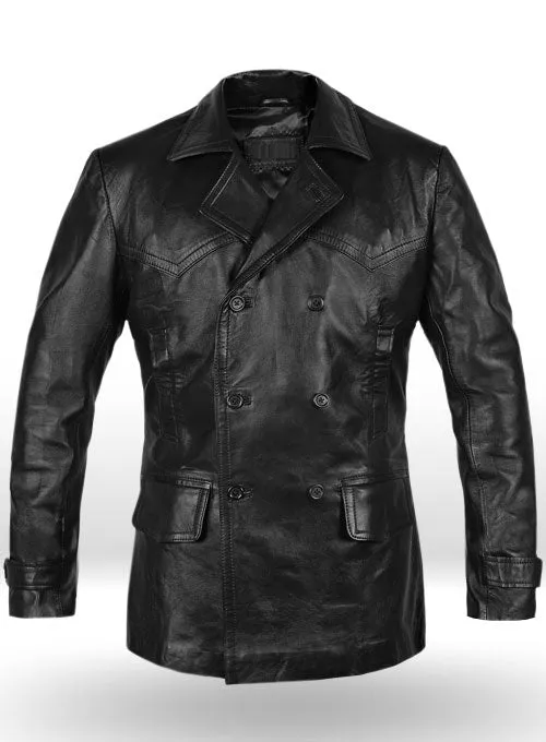 David Tennant Doctor Who Leather Trench Stylish Coat by TJS