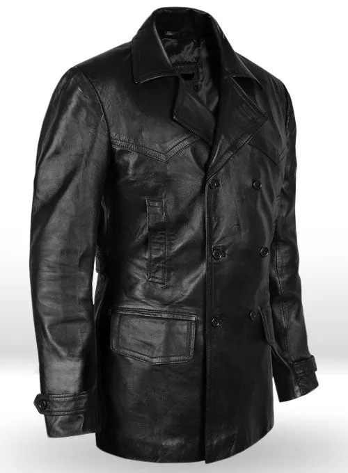 David Tennant Doctor Who Leather Trench Stylish Coat by TJS