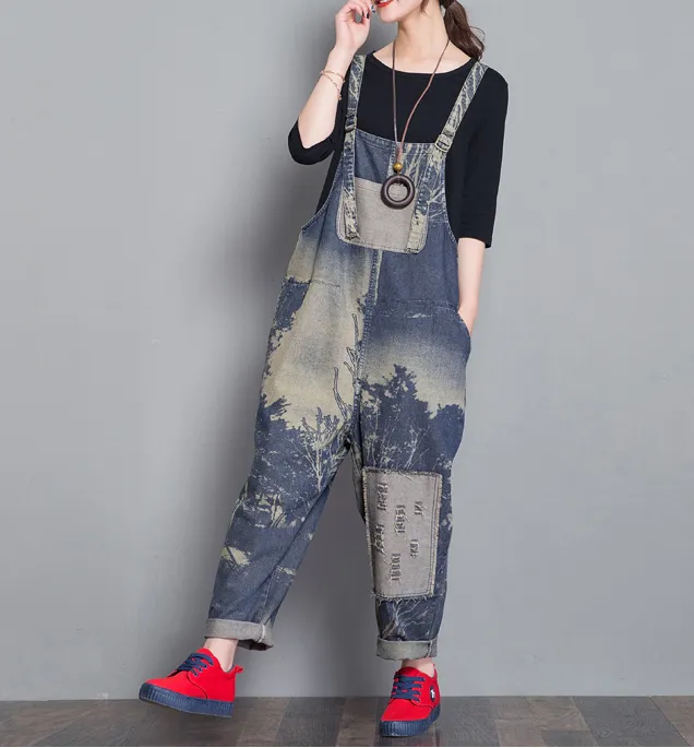 Denim Casual Spring Denim Overall Women Jumpsuits QY3