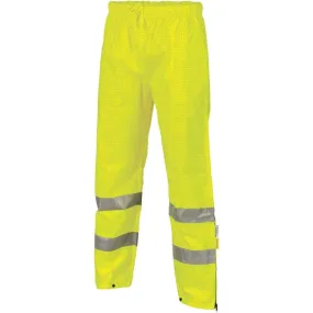 Dnc Workwear Hi-vis Breathable And Anti-static Pants With 3m Reflective Tape - 3876