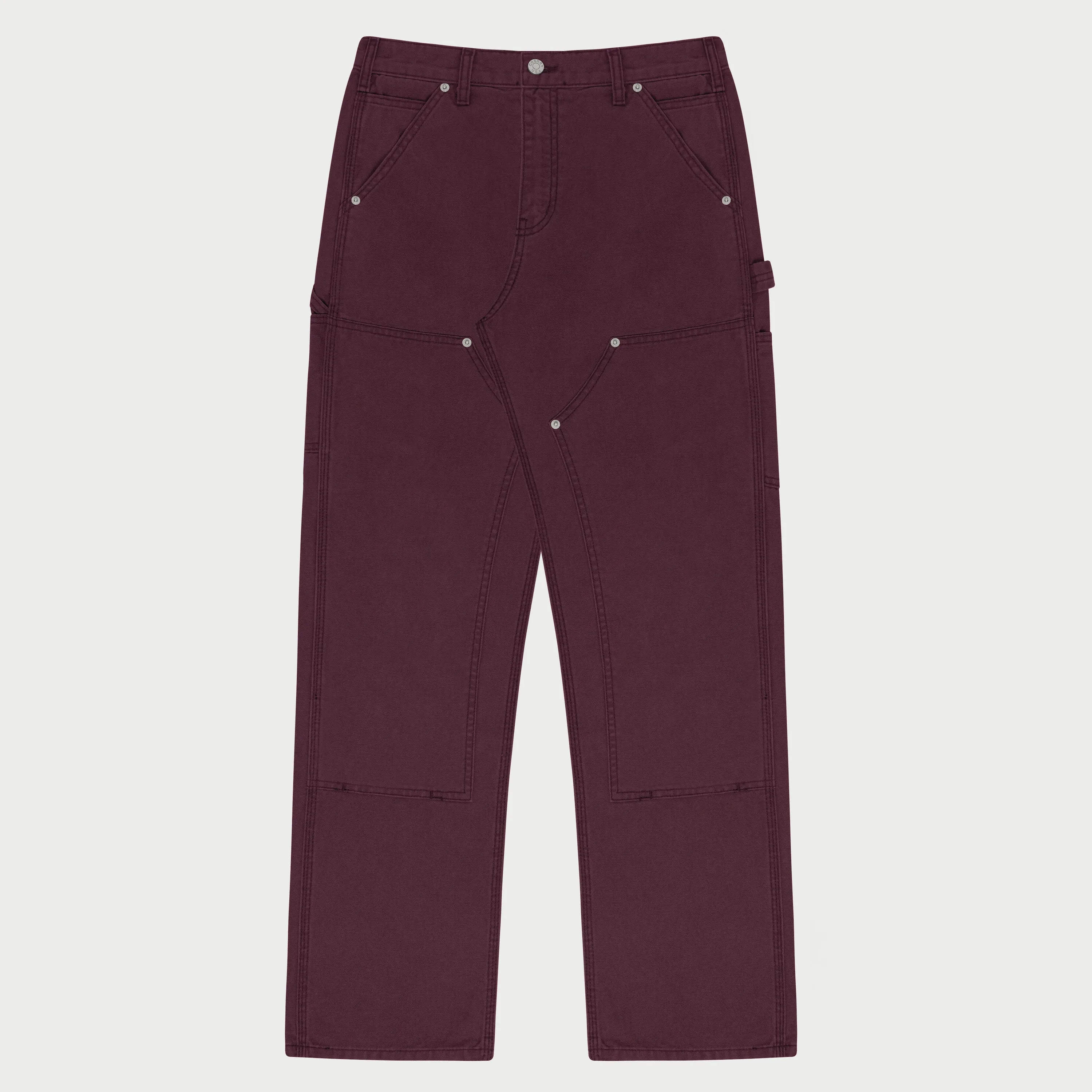 Double Knee Painter Pants (Maroon)