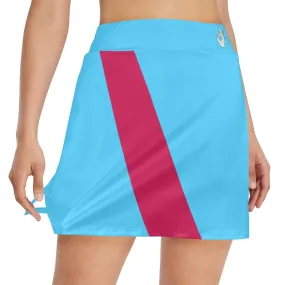 DTI Soccer Blue Pink Stripe Skirt with Pocket