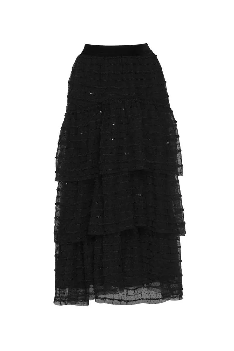 Dulcie Skirt in Black LS2610 by Loobies Story