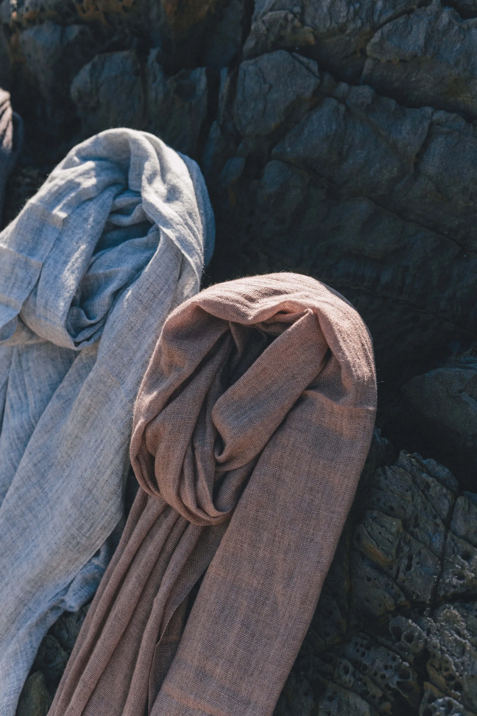 Elegant Flint Colour Cashmere Scarf