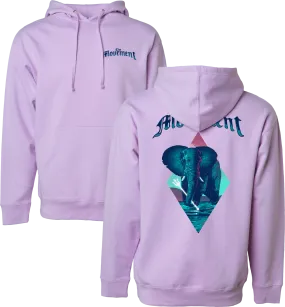 Elephant Pullover Hoodie (Lavender)