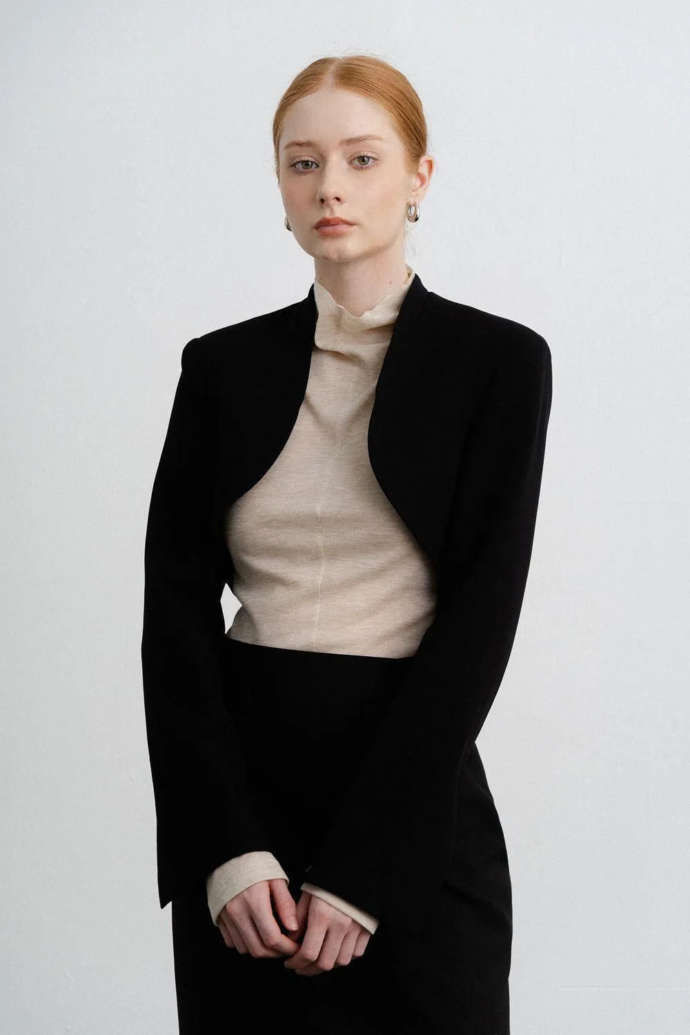 Ella Cropped Long Sleeved Polycotton Jacket